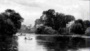 Twickenham On The Thames by Alfred Fontville de Breanski Jr