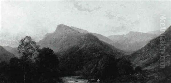 Evening In The Lledr Valley, North Wales - view 1
