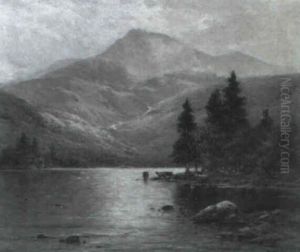 The Morning Light - Ben Venue And Loch Katrine by Alfred Fontville de Breanski Jr