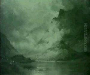Friar's Crag, Derwentwater by Alfred Fontville de Breanski Jr
