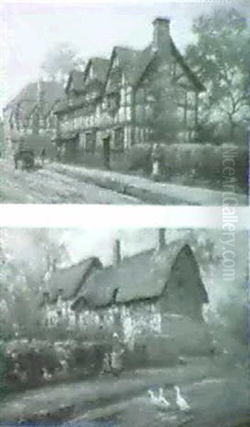 Ann Hathaway's Cottage; Shakespeare's Birthplace - view 1