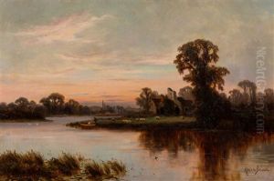 Pejzaz Z Zakolem Rzeki by Alfred de Breanski Sr
