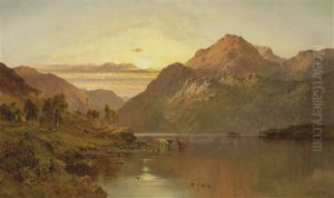Ben Vane From Invergulas, Scotland by Alfred de Breanski Sr