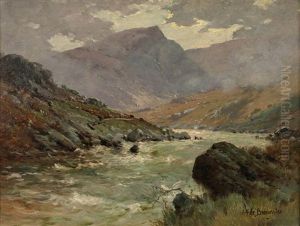 Paysage De Montagne by Alfred de Breanski Sr
