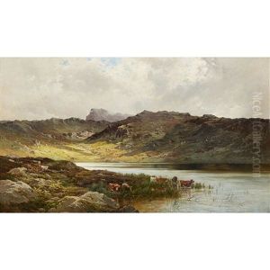 Llyn-y-guder, Dolgelly, North Wales by Alfred de Breanski Sr