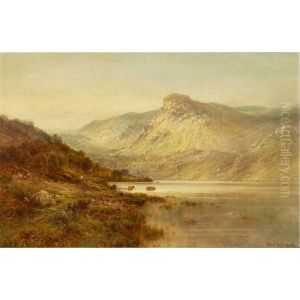 A September Morn - The Eagle's Rock, Loch Katrine by Alfred de Breanski Sr