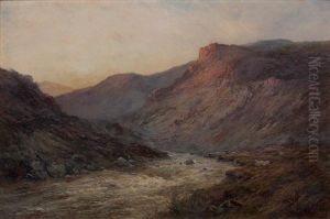 In Glen Shiel by Alfred de Breanski Sr