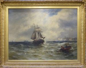 Off Scarborough by Gustave de Breanski