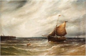 Trawlers Entering Harbour (2 Works)