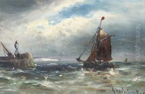 A Fisherman Coming Into Port (+ Becalmed In The Channel; Pair) A Fisherman Coming Into Port (+ Becalmed In The Channel; Pair)