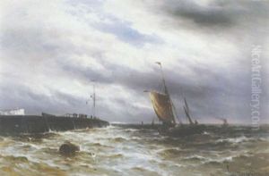 Waiting For The Fishing Fleet To Come Home by Gustave de Breanski