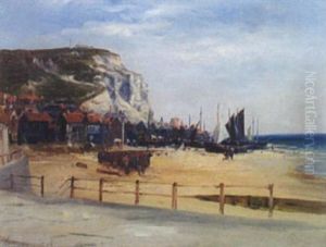 Coastal Town by Gustave de Breanski