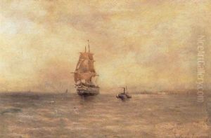Marine Med Sejlskibe Og Hjuldamper