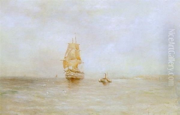Marine Med Sejlskibe Og Hjuldamper - view 1