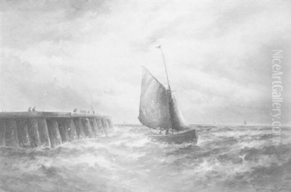 Rough Weather Off Whitby - view 1