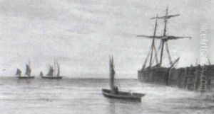 Two Views Of Scarborough Pier