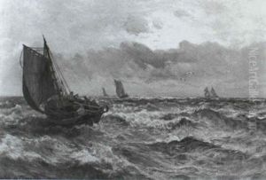 Fishing Off The Coast by Gustave de Breanski