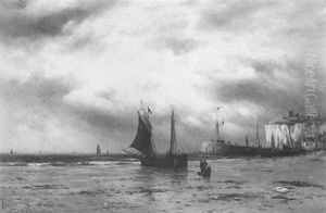 Low Tide, Dover by Gustave de Breanski