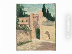 Untitled (courtyard) by John Leslie Breck
