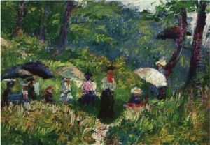 The Sketch Class by John Leslie Breck