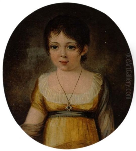 Barneportraet Af Hed. Catharin Charlotta Joh. Rehbinder Som 4-arig - view 1
