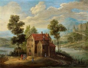 River Landscape With A Farmstead