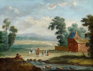 Four Landscapes by Jan Frans van Bredael the Elder