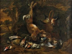 Nature Morte Au Lievre Et Becasses