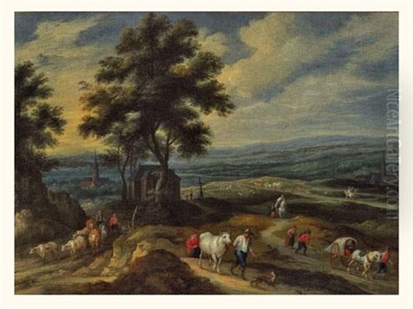 Antwerp Paysage Anime Avec Voyageurs - view 1