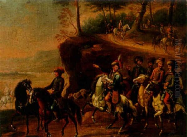 A Cavalry Troop On A Track - view 1