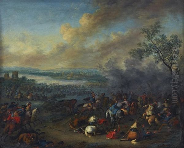 Battle Scene Between Ottoman And European Cavalry - view 1