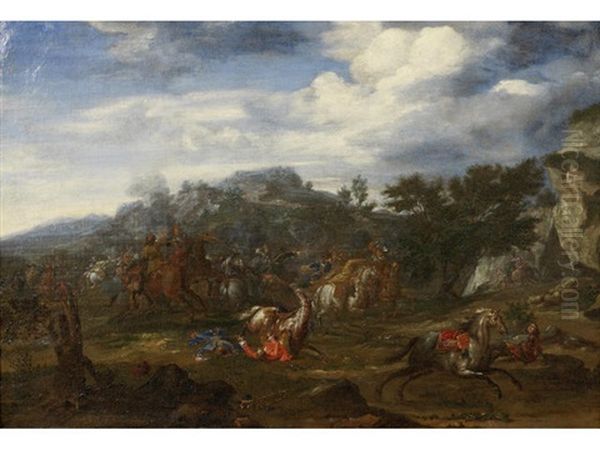 A Cavalry Skirmish - view 1