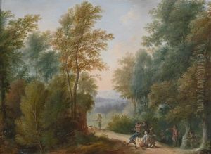 Ein Rauberlager; Der Uberfall Im Wald (pair)
