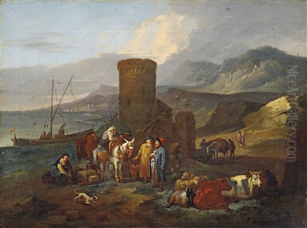 Kustenlandschaft Mit Turm - view 1