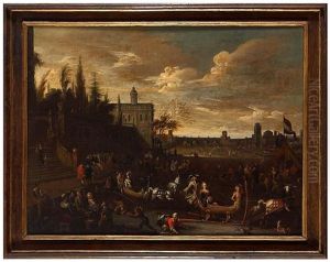 Winter Scene by Alexander van Bredael