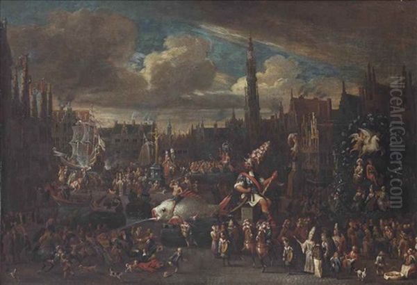 The "ommegang" At The Meir, Antwerp - view 1