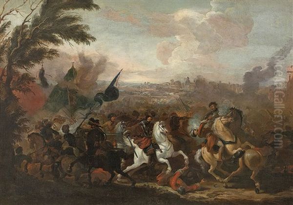 Reitergefecht Zwischen Christlichen Und Osmanischen Soldaten - view 1