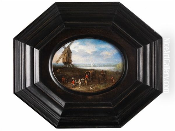 Landschaft Mit Muhle Und Reisenden - view 1