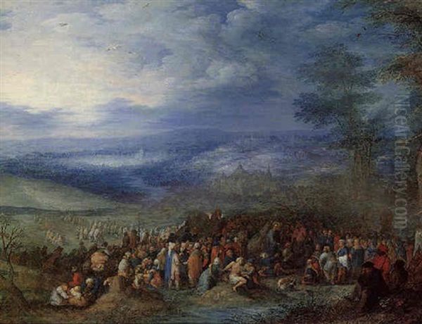 River Landscape With Christ Healing The Sick - view 1