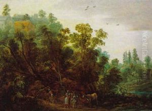 Waldlandschaft Mit Hirten Waldlandschaft Mit Hirten