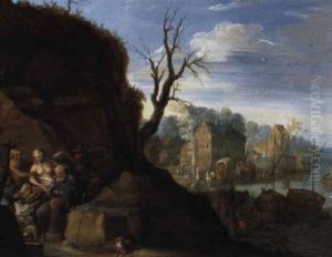 Die Versuchung Des Heiligen Antonius by Joseph van Bredael