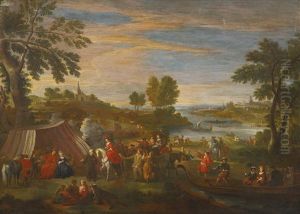 A Royal Outing by Peeter van Bredael