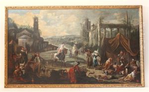 Campement De Bohemiens Dans Des Ruines