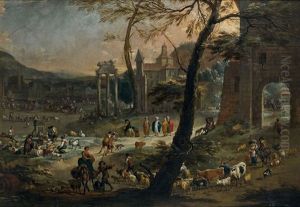 Scene De Marche Sur Le Campo Vaccino