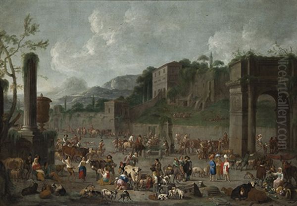 Scene De Marche Dans Des Ruines - view 1