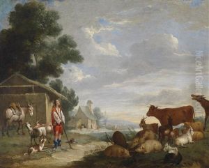Zwei Szenen Aus Dem Leben Des Verlorenen Sohnes by Peeter van Bredael