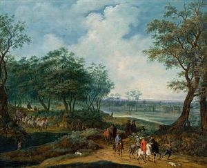 Landschaft Mit Reitern by Peeter van Bredael