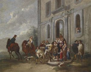 Der Abschied Des Verlorenen Sohnes by Peeter van Bredael