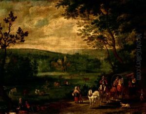 Le Retour Du Marche by Peeter van Bredael