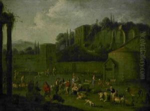 Scene De Marche by Peeter van Bredael